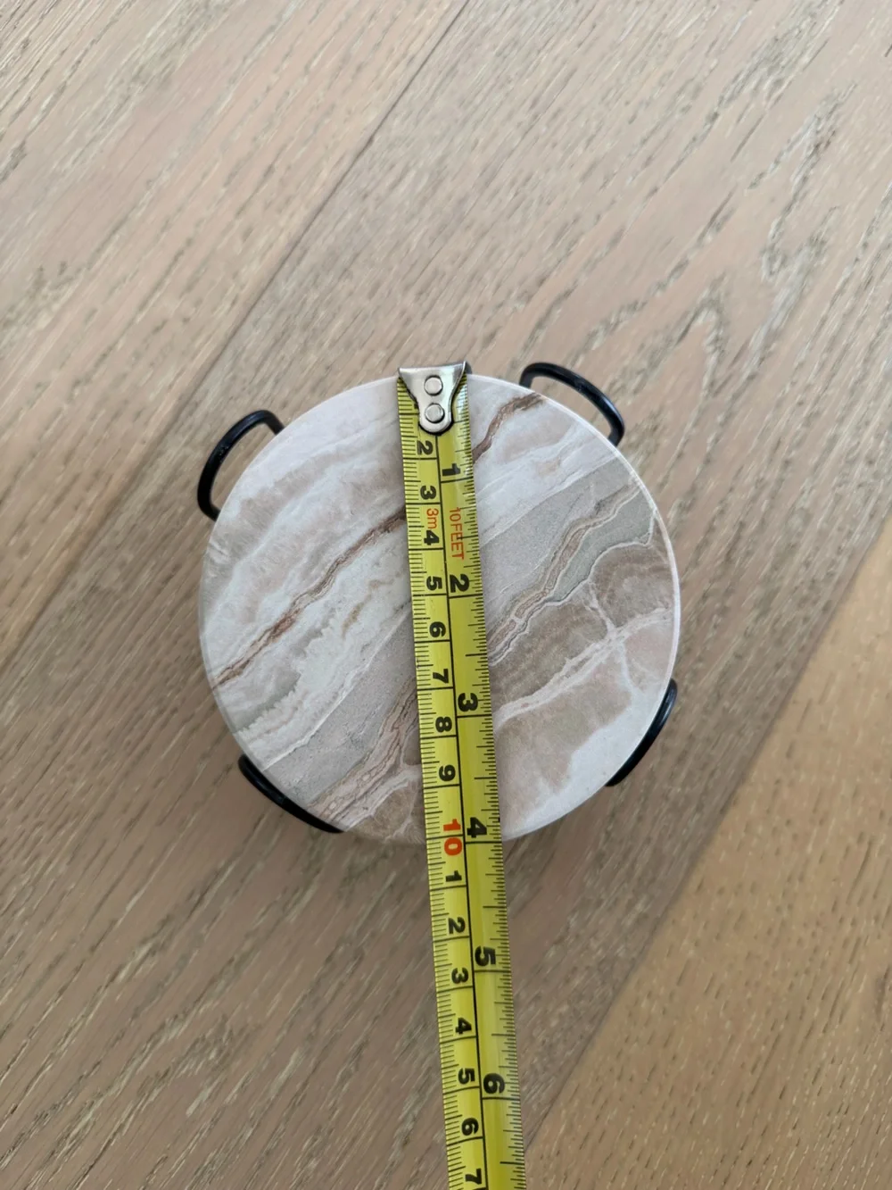 Set of 6 Marble Style Ceramic Stone Coasters